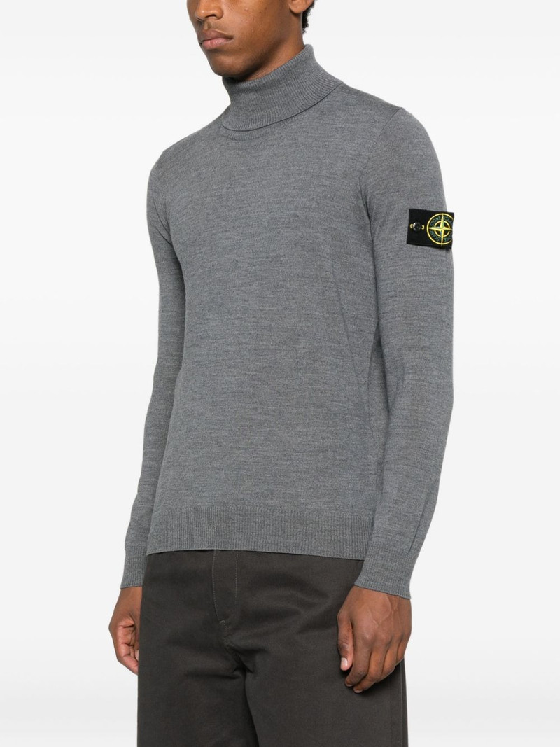 roll-neck logo-patch sweater 3