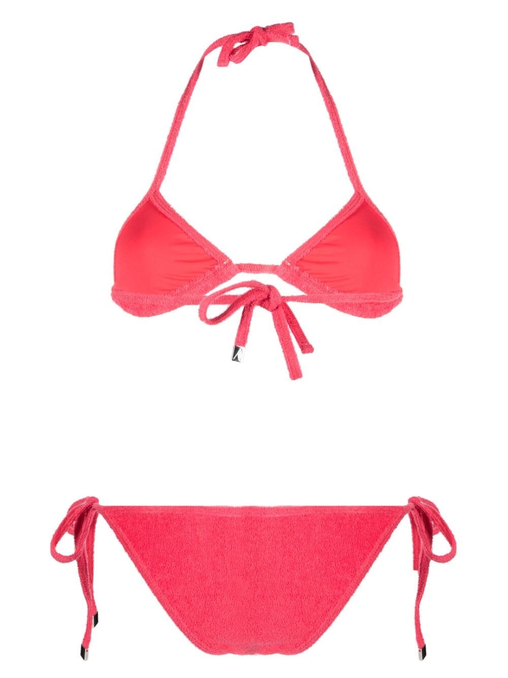 terry-cloth triangle bikini set - 2