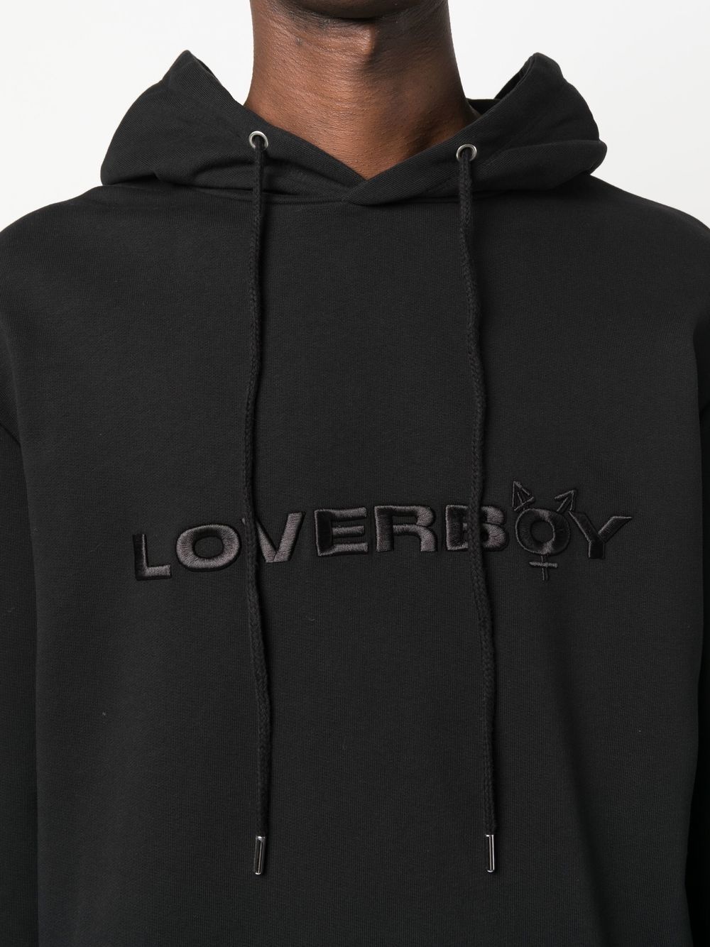 logo-embroidered hoodie - 6