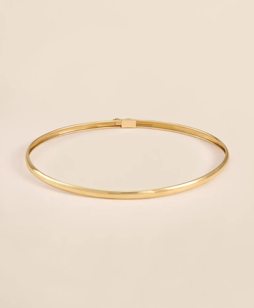 14k Gold Bangle Bracelet - 1