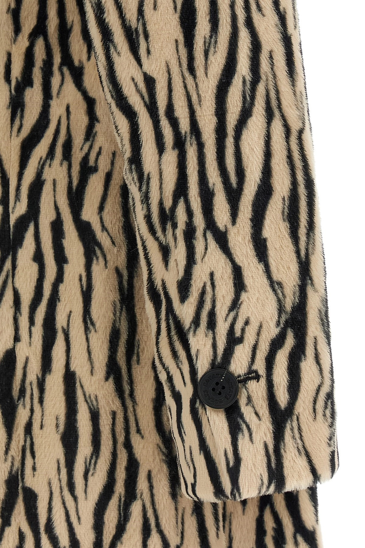 'Printed Faux Fur' coat - 5