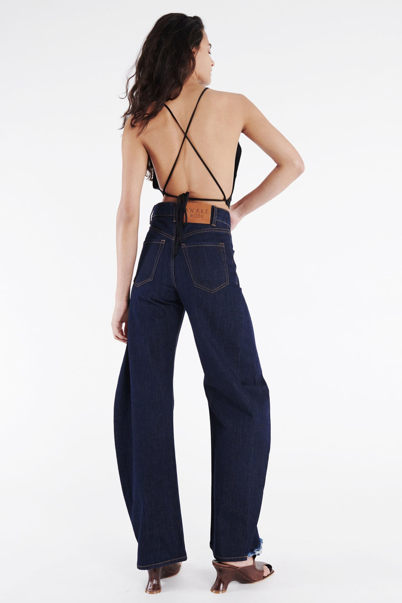 MIRROR JEANS WITH SIDE INSERTS INDIGO RINSE WASH 3
