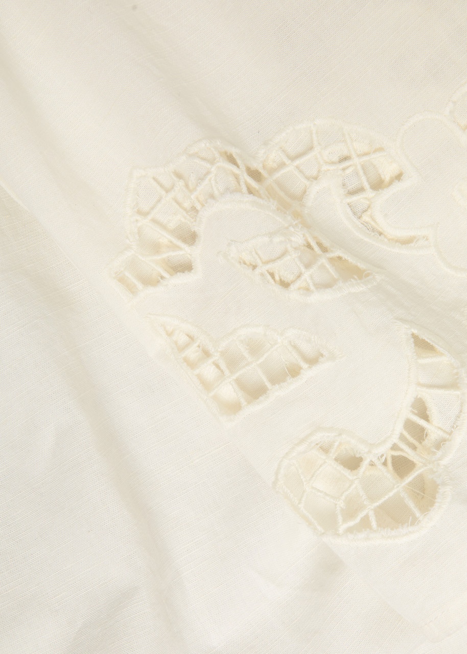 Alice + Olivia Tanya Cutwork Cotton-blend Trousers - 5