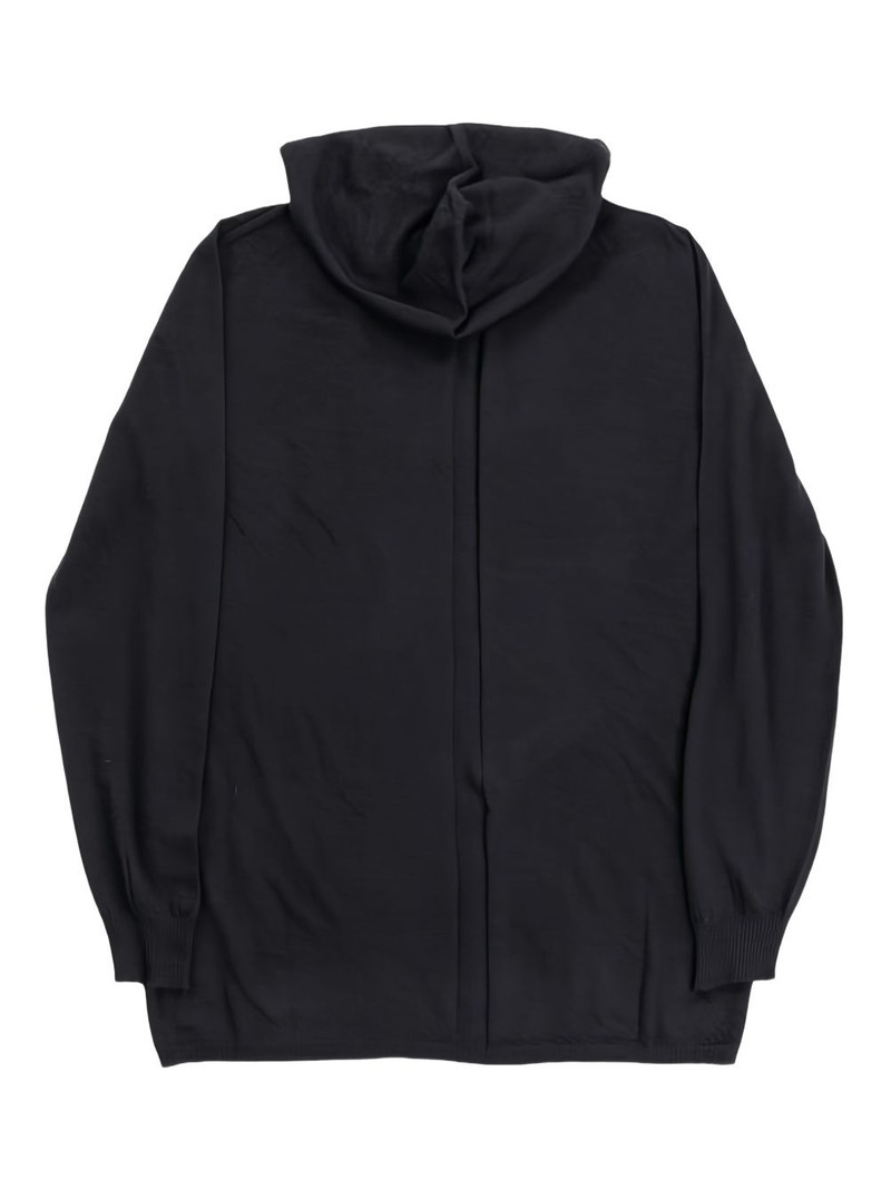 Rick Owens hooded cashmere sweater outlook