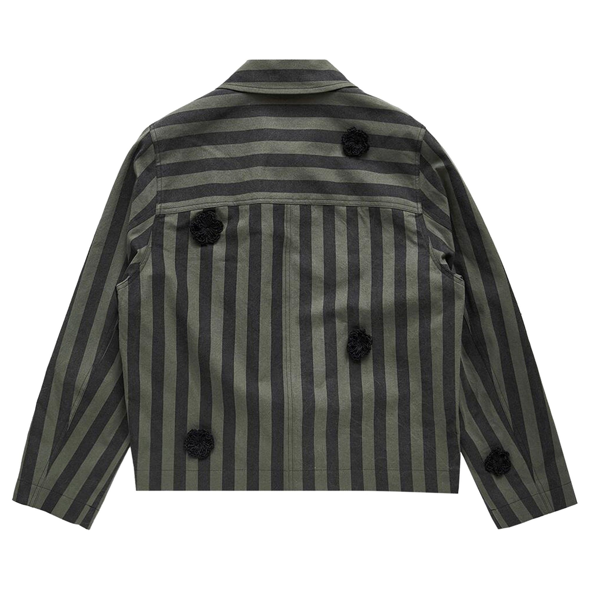 Song for the Mute Daisy Crop Patch Pocket Jacket 'Green' - 2