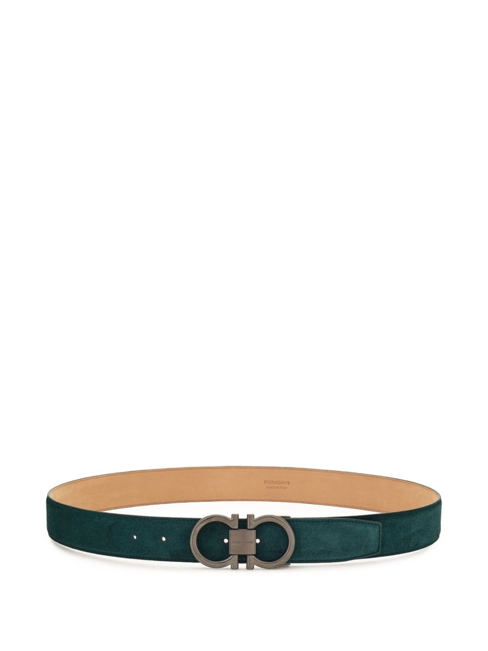 Gancini suede belt - 1