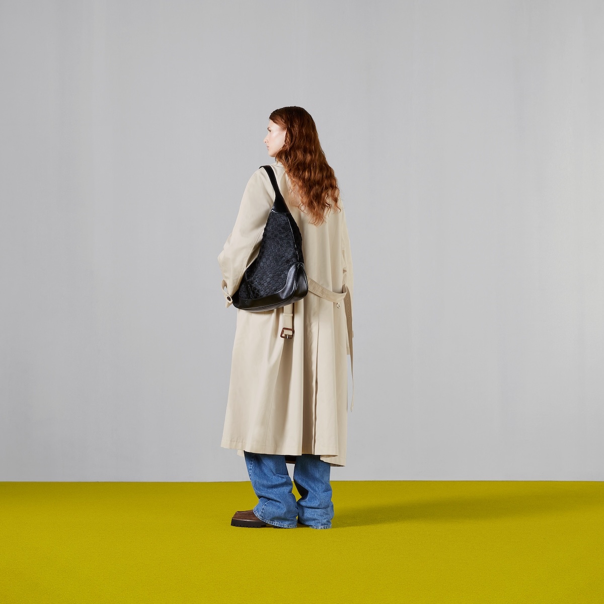 Cotton gabardine trench coat - 3