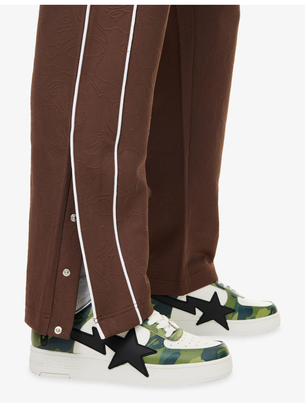 Line Camo Straight-Leg Woven Jogging Bottoms - 5