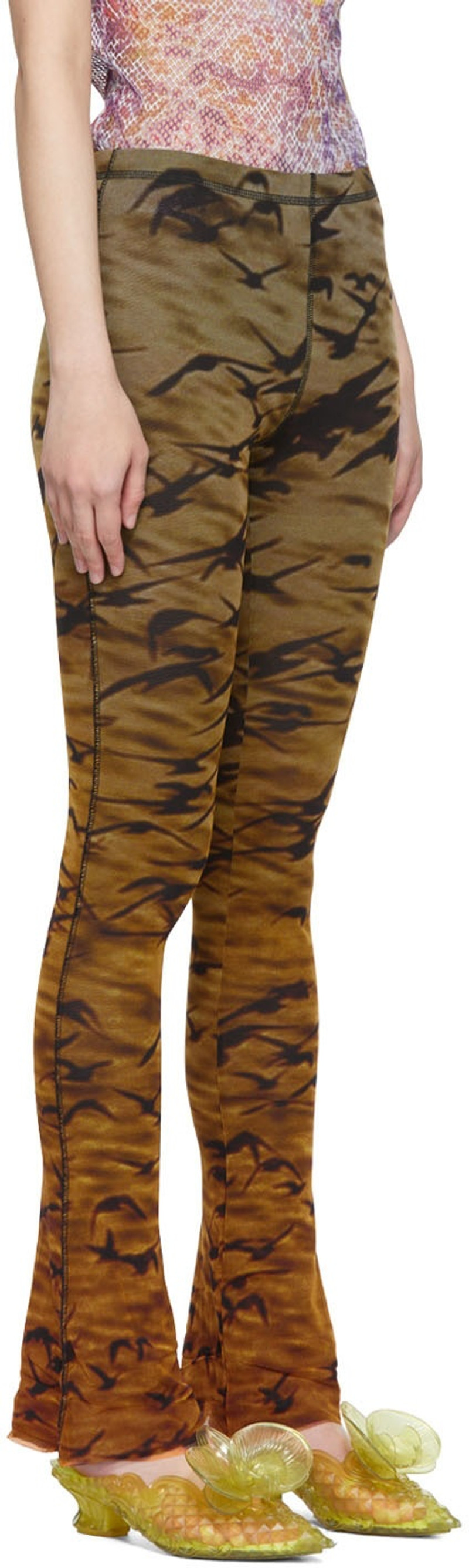 PRISCAVera Orange Nylon Lounge Pants outlook