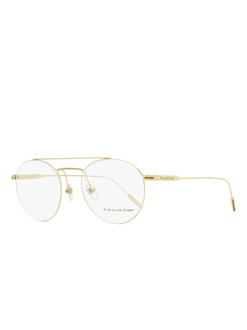 ZEGNA 5218 double-bridge round glasses outlook