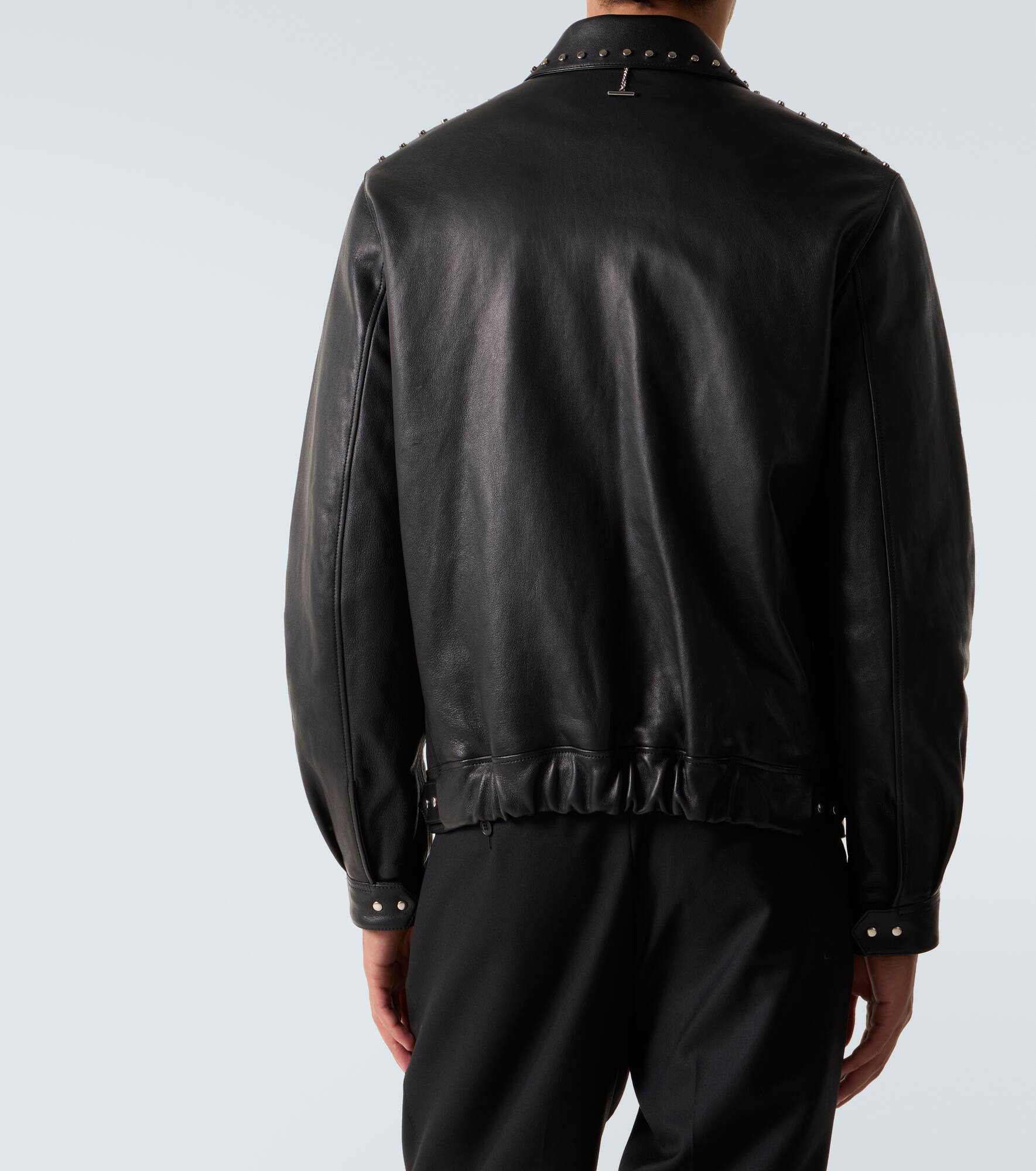Studded leather jacket - 4