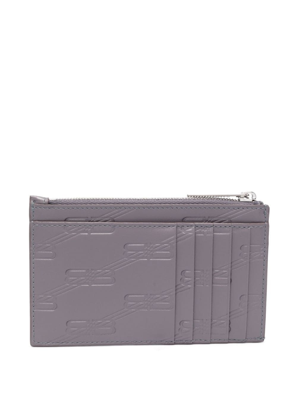 logo-debossed leather cardholder - 2