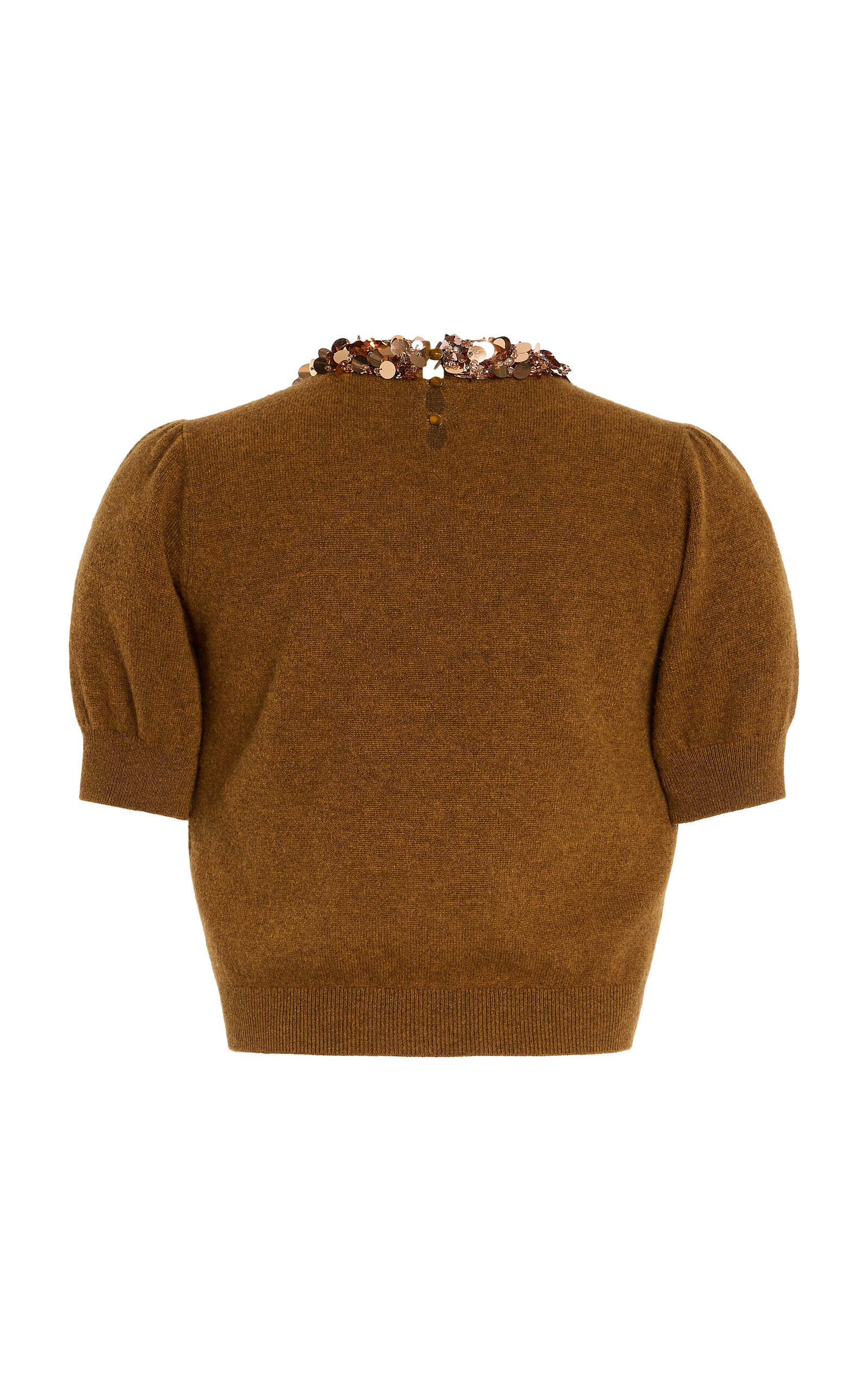 Kalani Embroidered Cashmere Pullover brown - 6