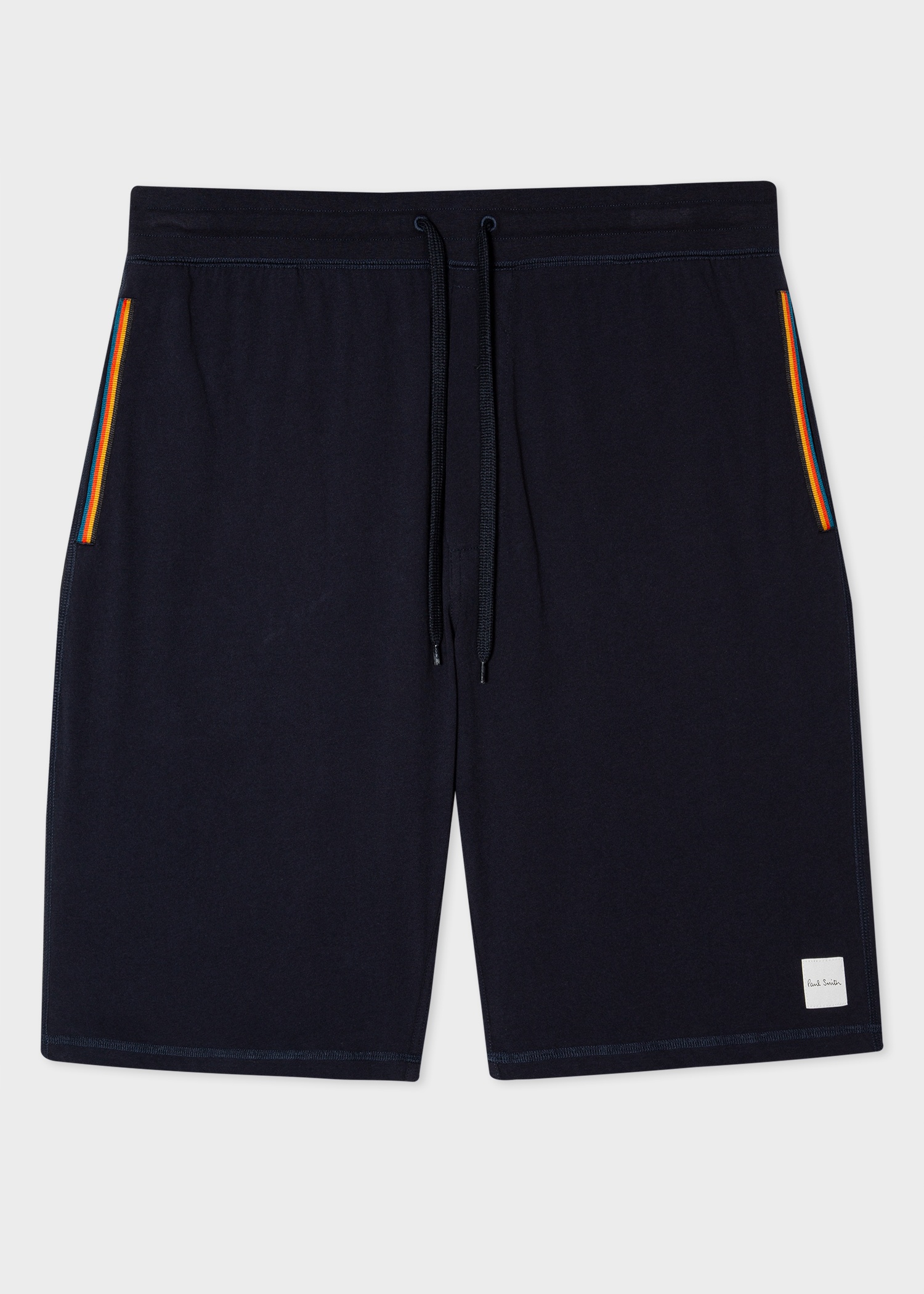Navy Jersey Cotton Lounge Shorts - 1