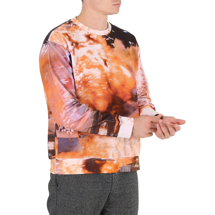 424 Men's Explosion Print Long-sleeve Cotton Jumper - 4
