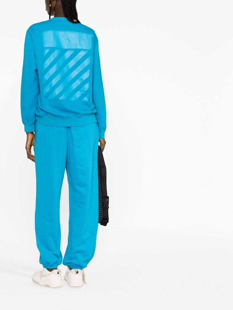 Off-White Diag-stripe print sweatshirt outlook