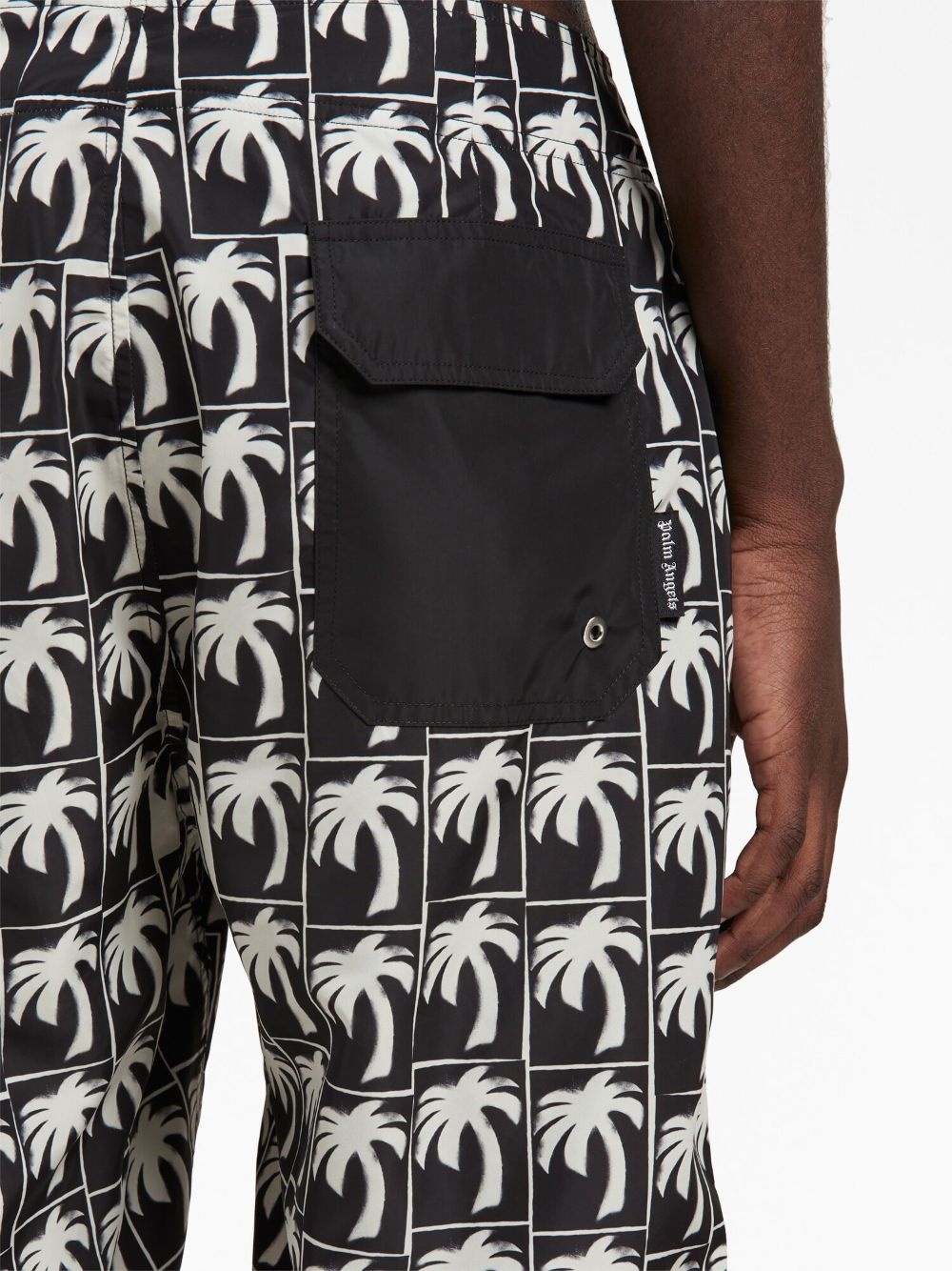logo-print swim shorts - 6
