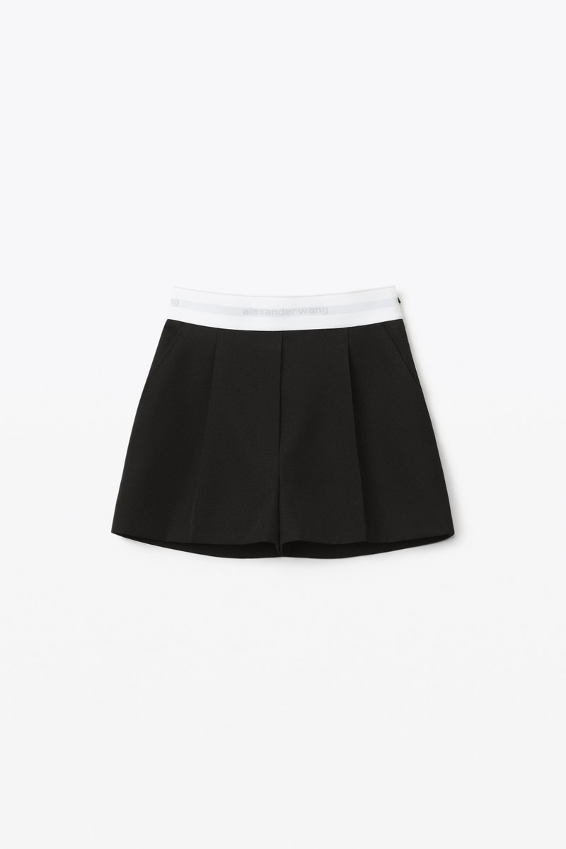 PLEATED SHORTS IN WOOL TAILORING 1