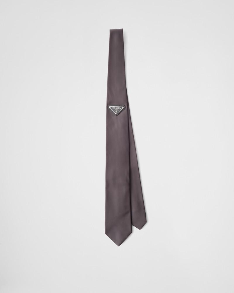 Re-Nylon gabardine tie 1