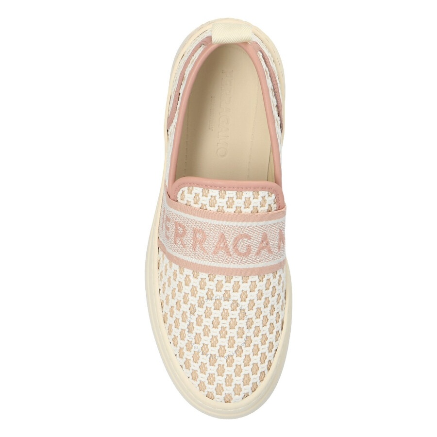 Ferragamo Logo Jacquard Platform Slip On Sneakers - 4
