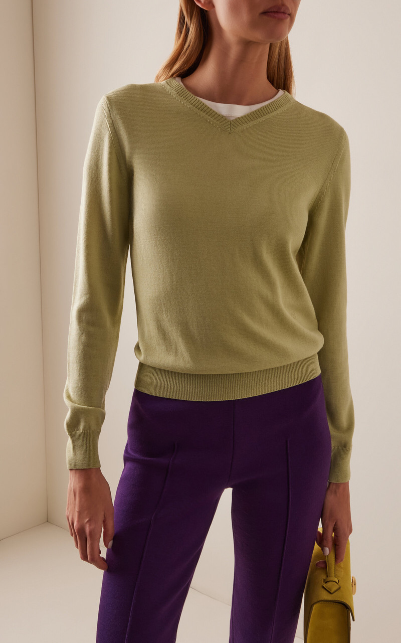 HIGH SPORT Billie Wool Sweater green outlook