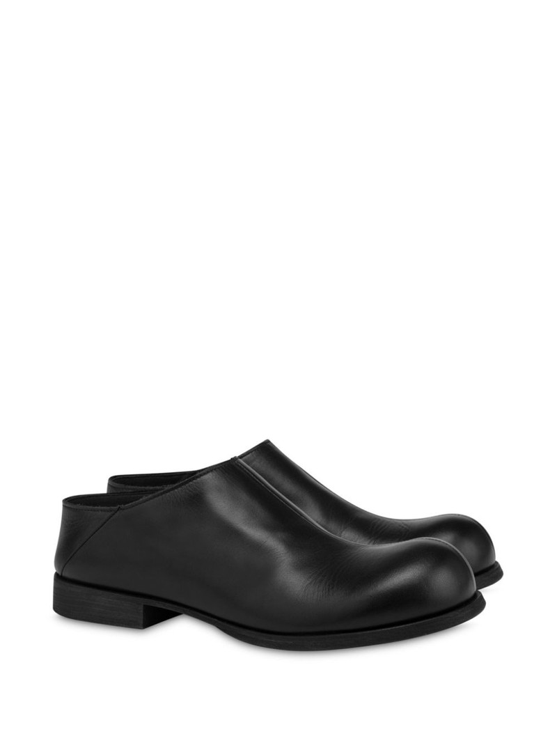 Moschino leather slip-on shoes outlook