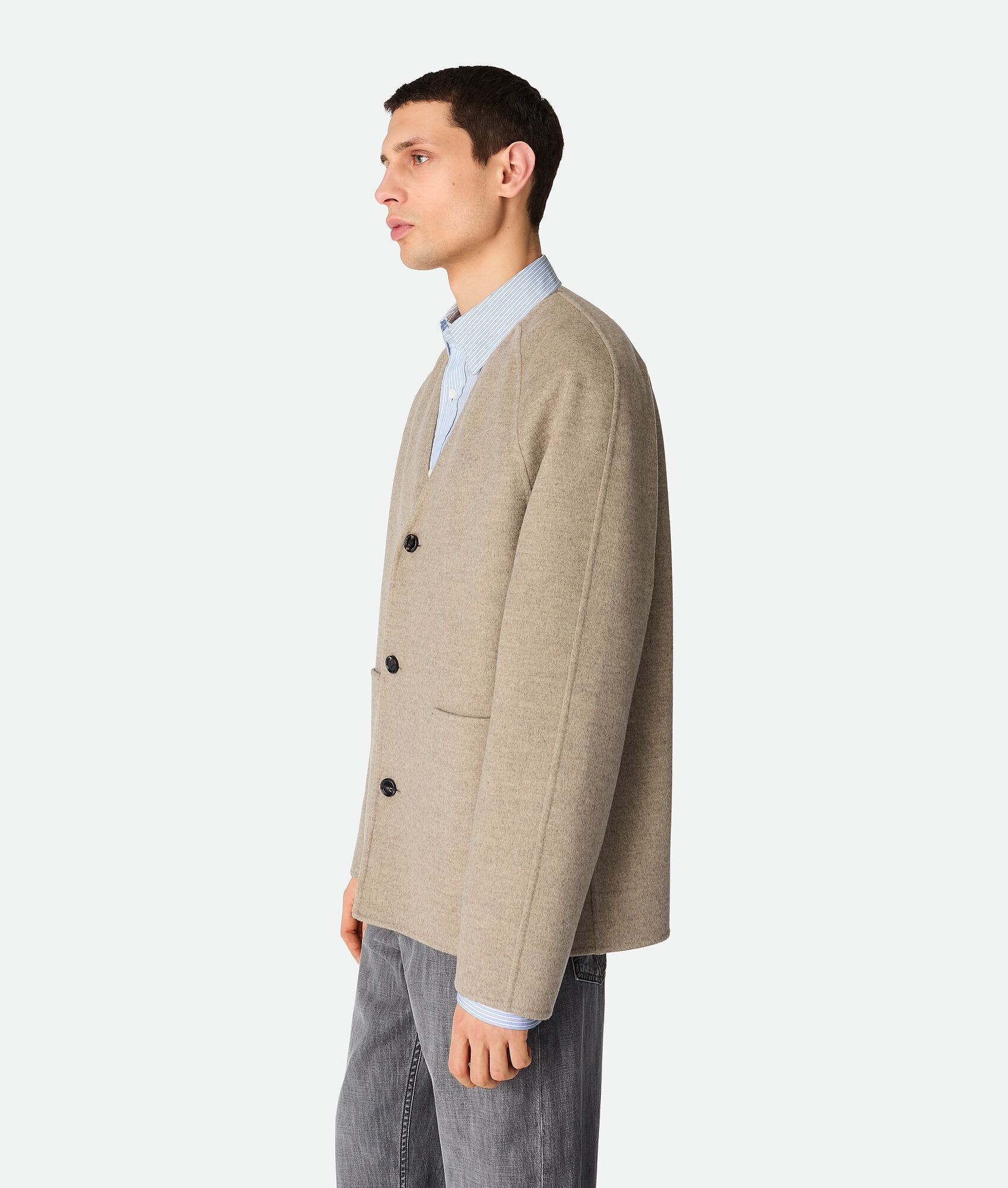 Light Double Wool And Cashmere Coat - 2