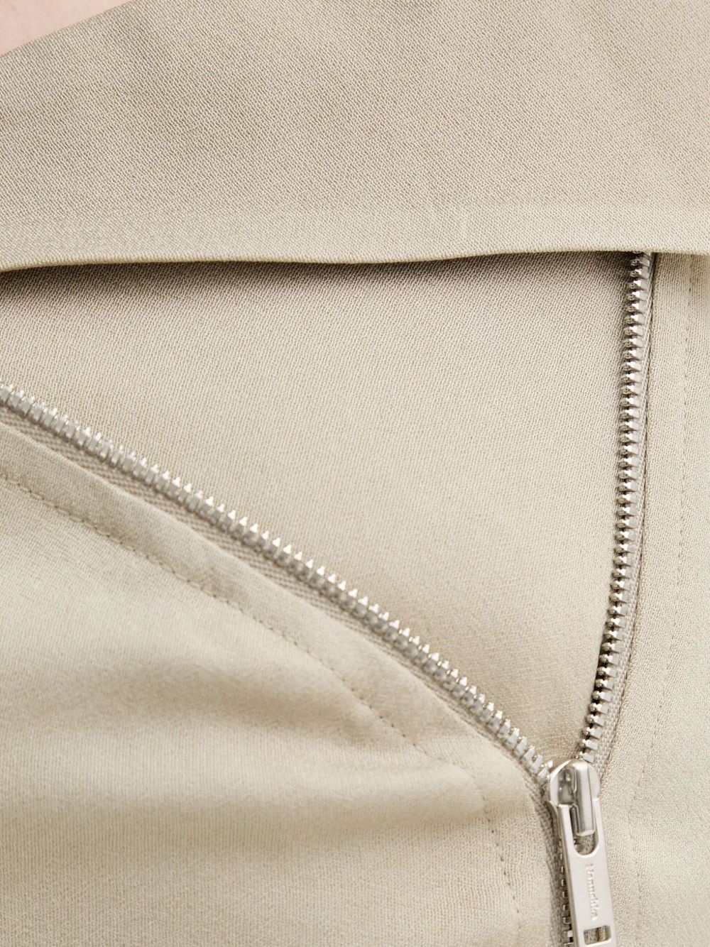 asymmetric zip-up dress - 5