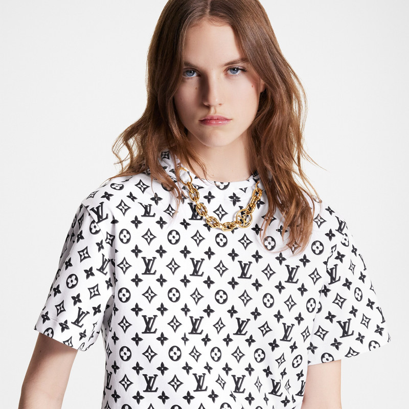 3D Monogram Hooded T-Shirt 2