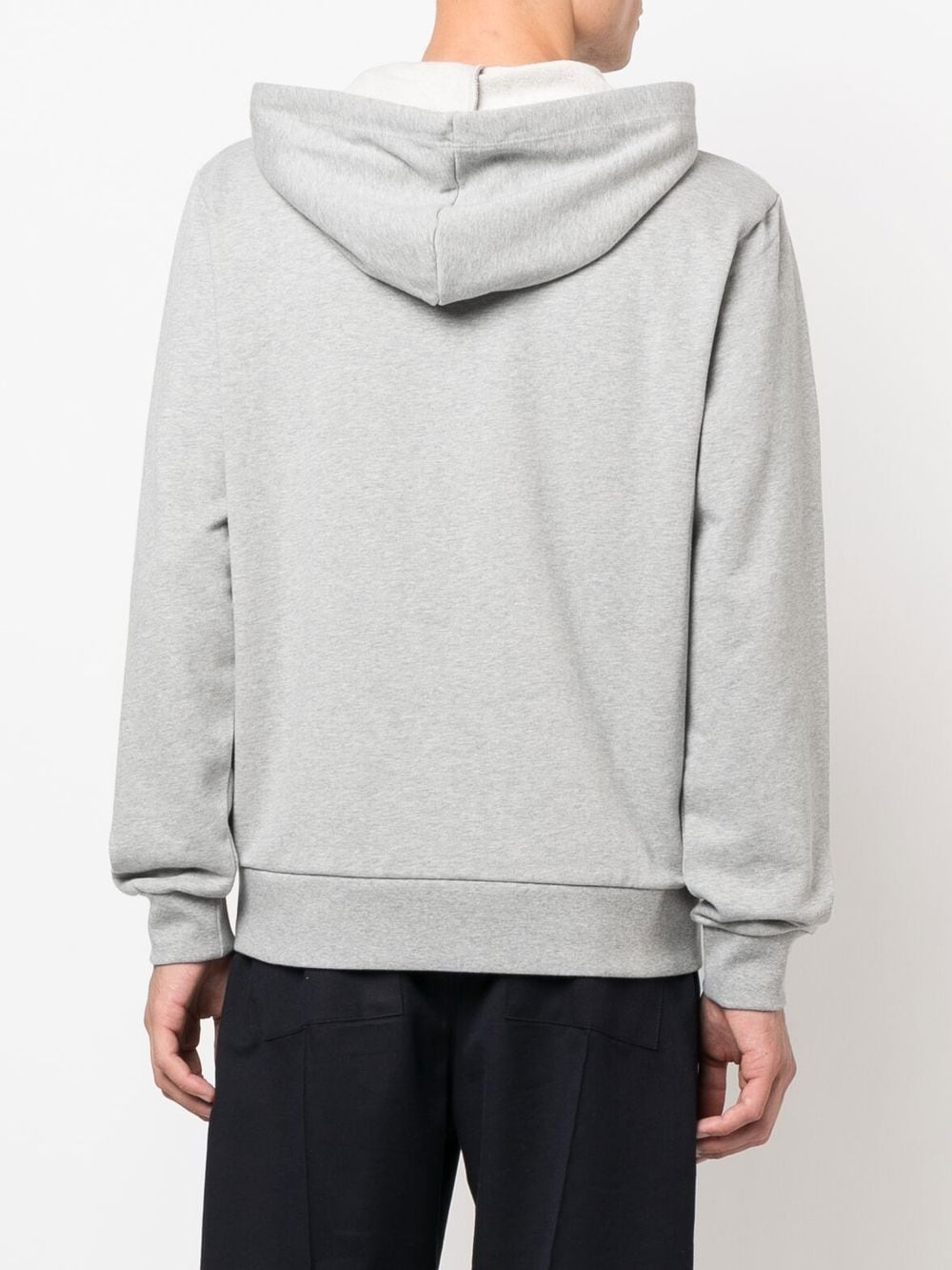 logo-print zip-fastening hoodie - 4