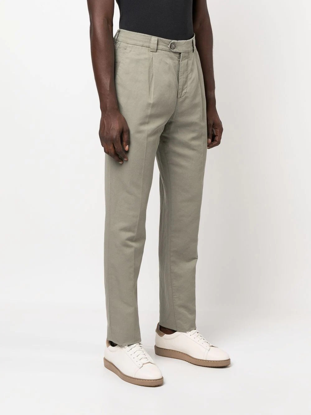 mid-rise straight-leg chinos - 3