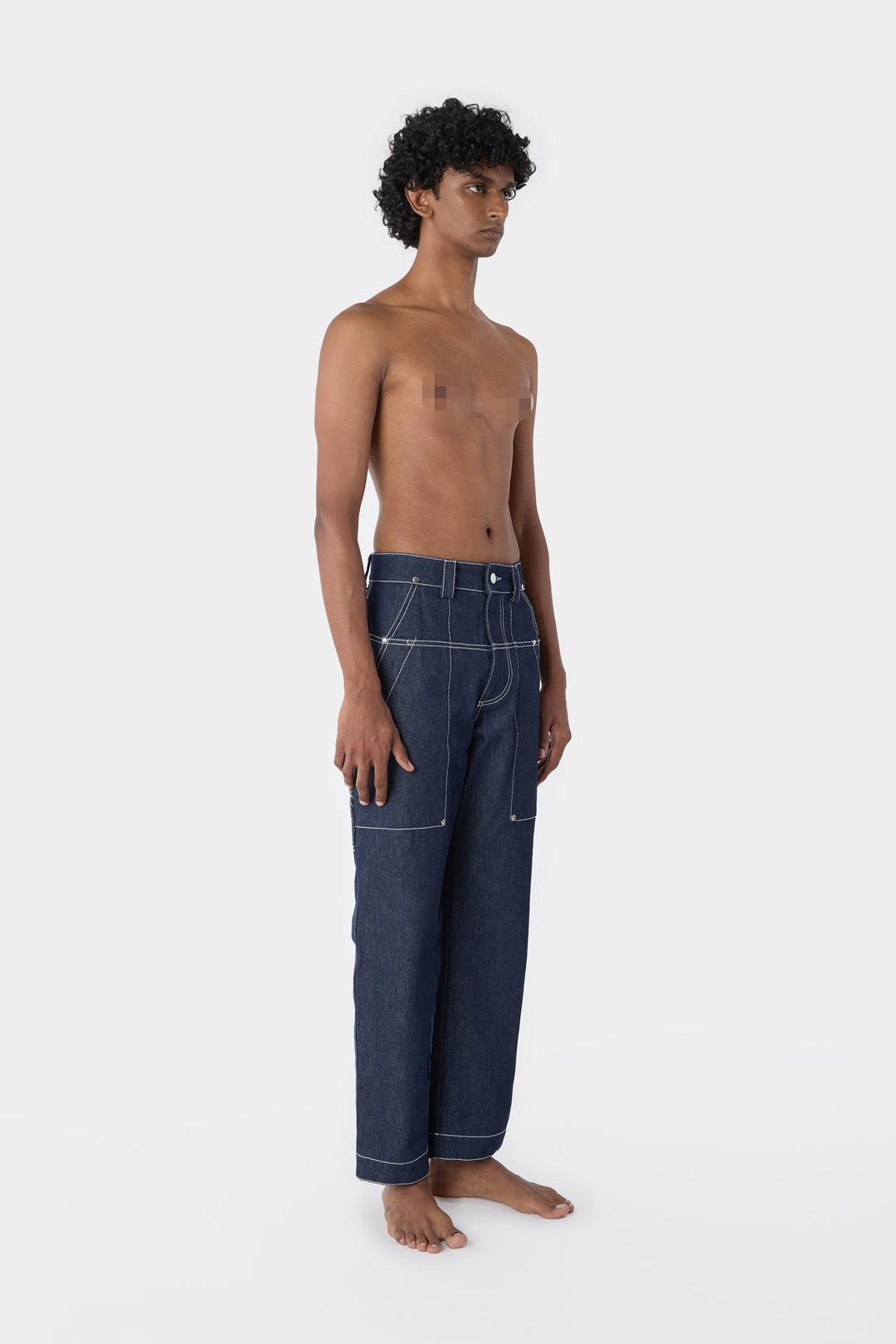 RIVETTI PANTS / dark denim - 3