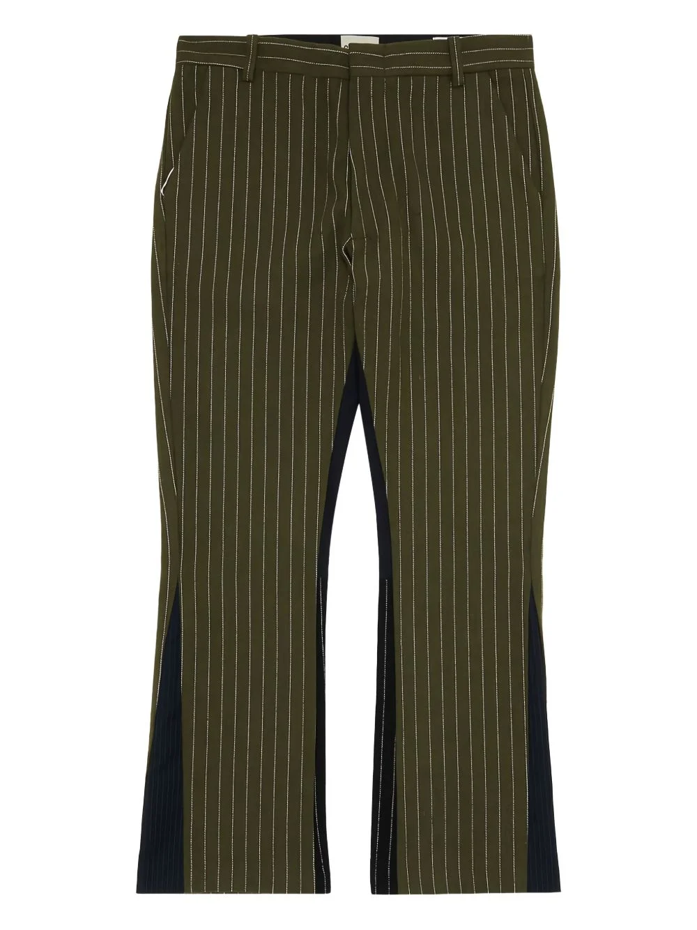 pinstripe flared trousers - 1