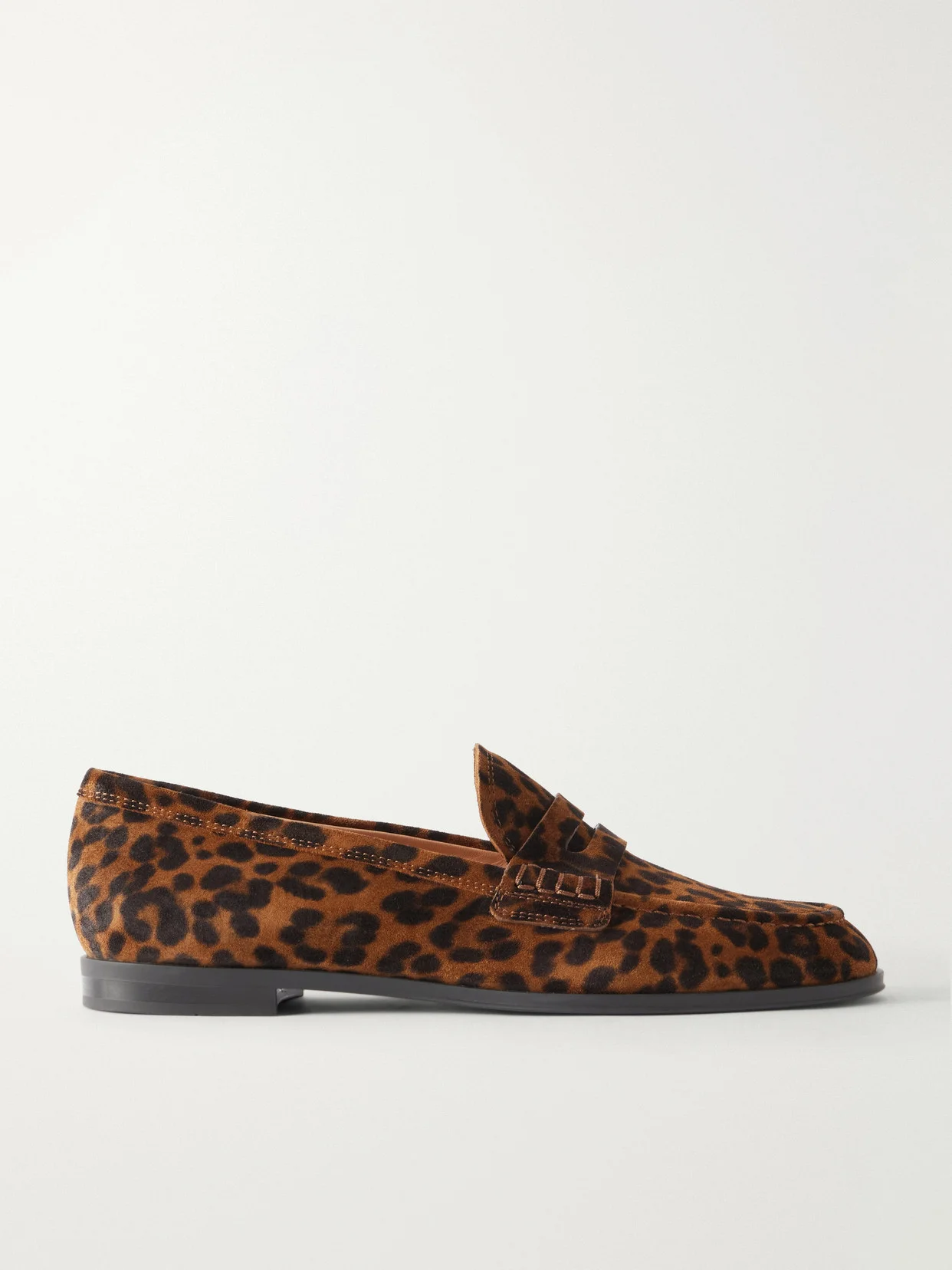 George Nuit Leopard-print Suede Loafers - 1