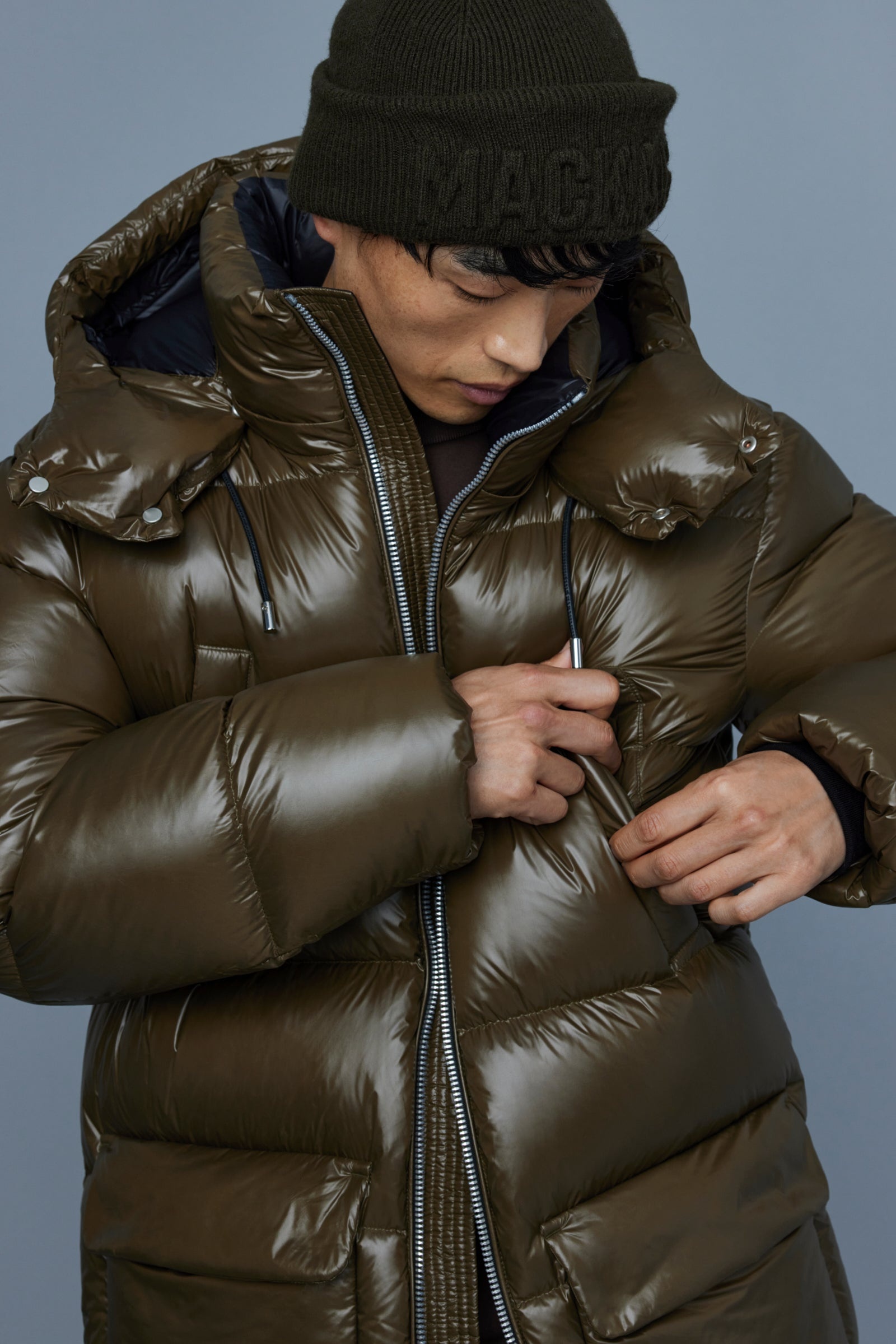 KENDRICK lustrous light down parka with hood - 5