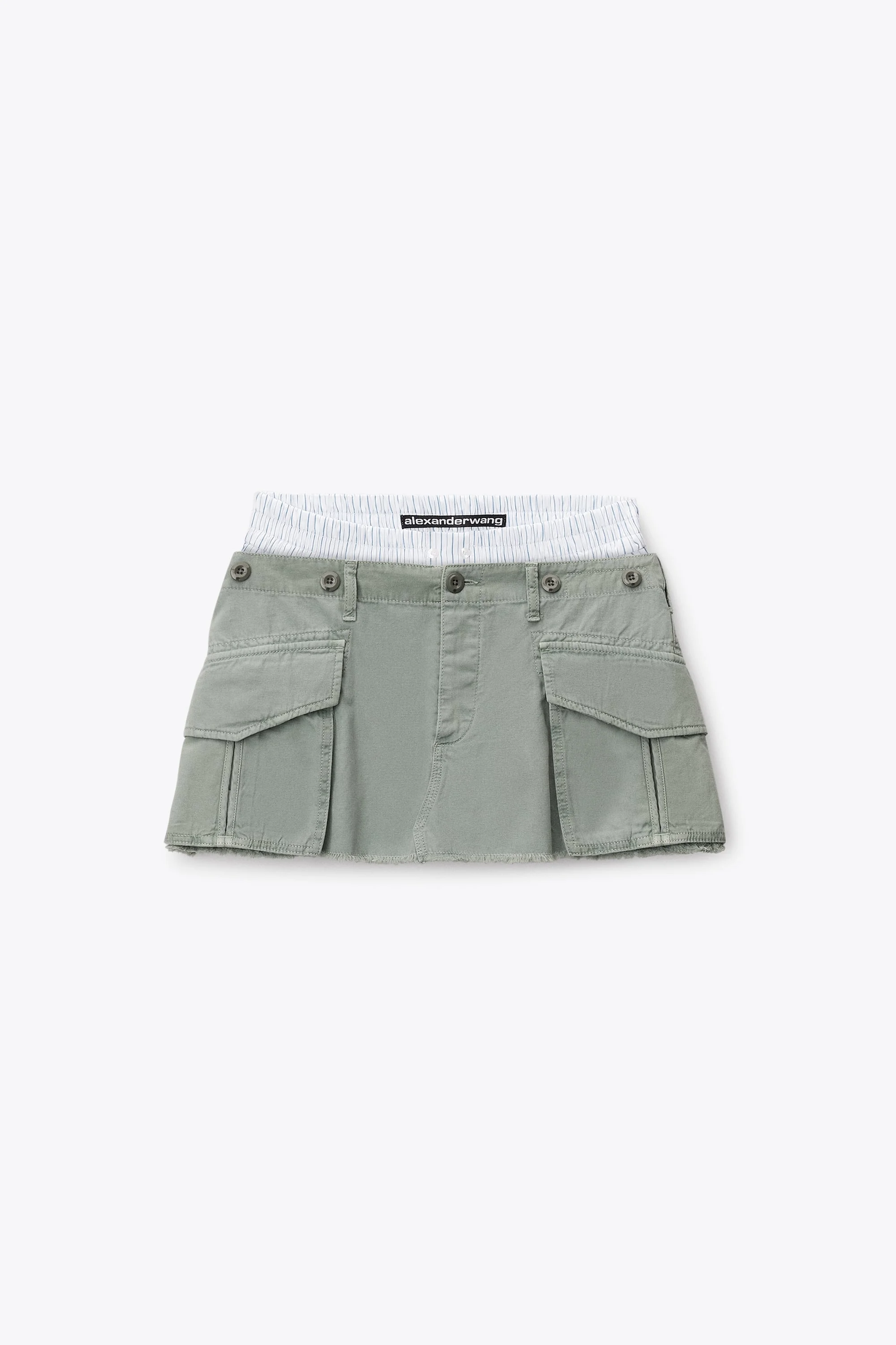 Cargo Mini Skirt with Boxer Waistband - 1