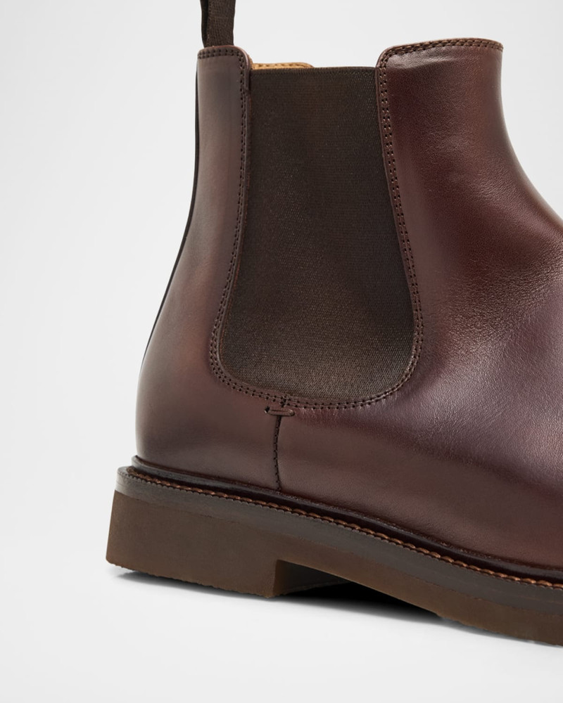 Men's Waxed Calfskin Chelsea Boots 5