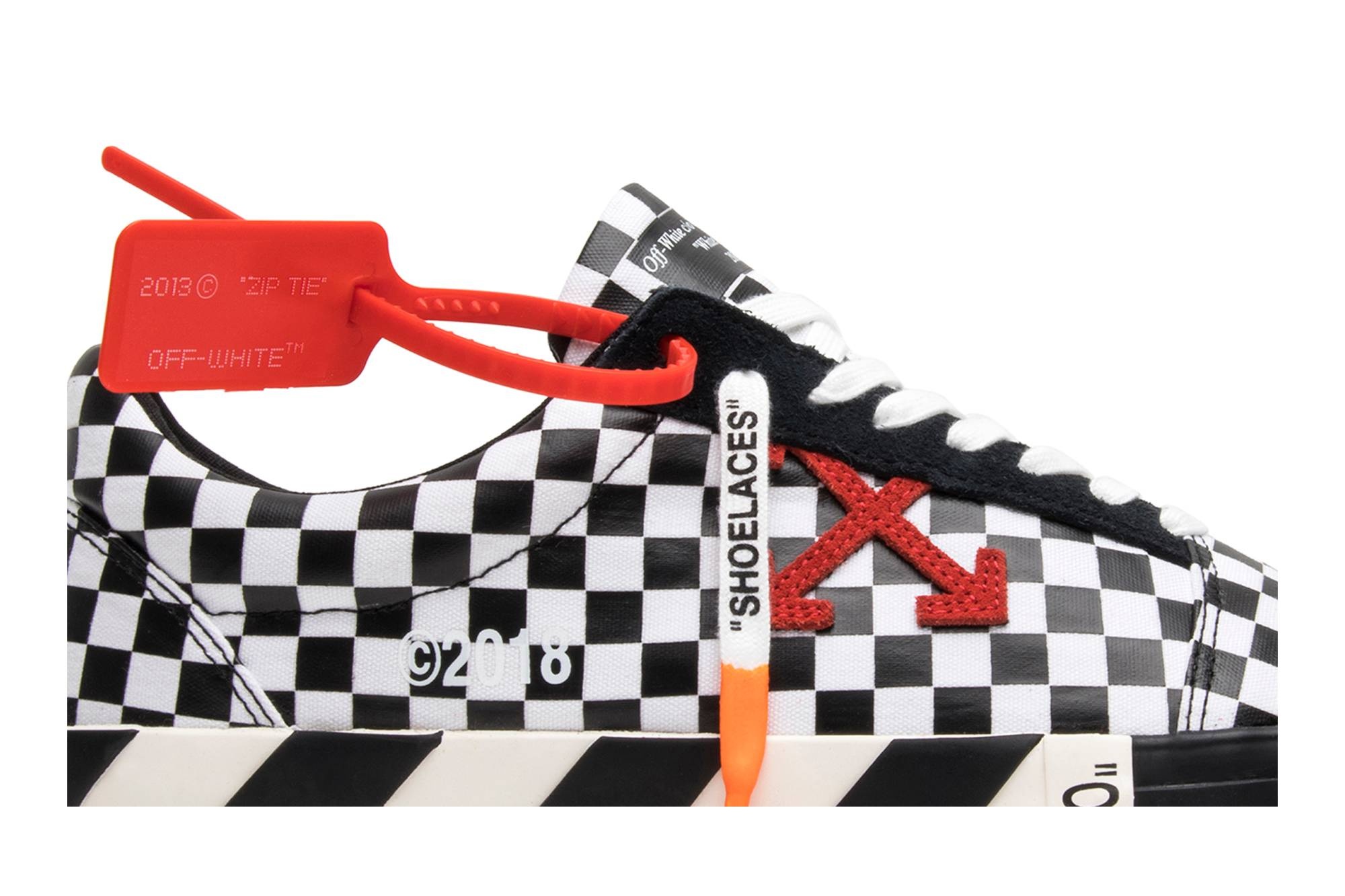 OFF-WHITE Vulc Low Top 'Checkered Black White' - 2