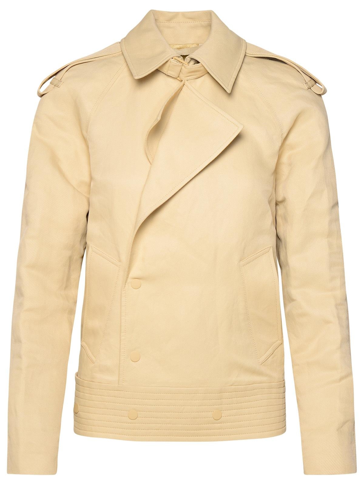 Burberry Beige Paper Fibre Blend Jacket - 1