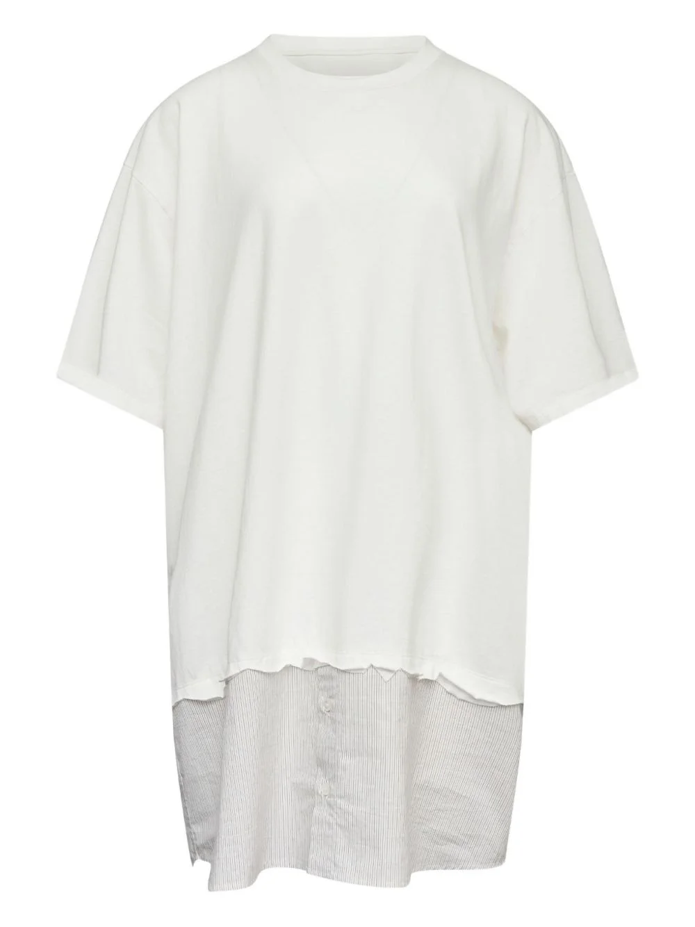 striped-panel mini T-shirt dress - 1