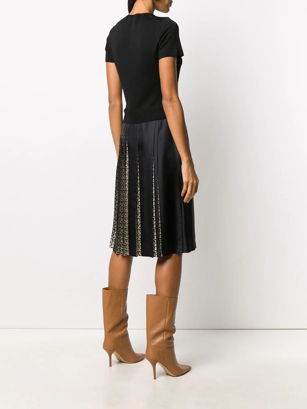 Gancini pleated dress - 4