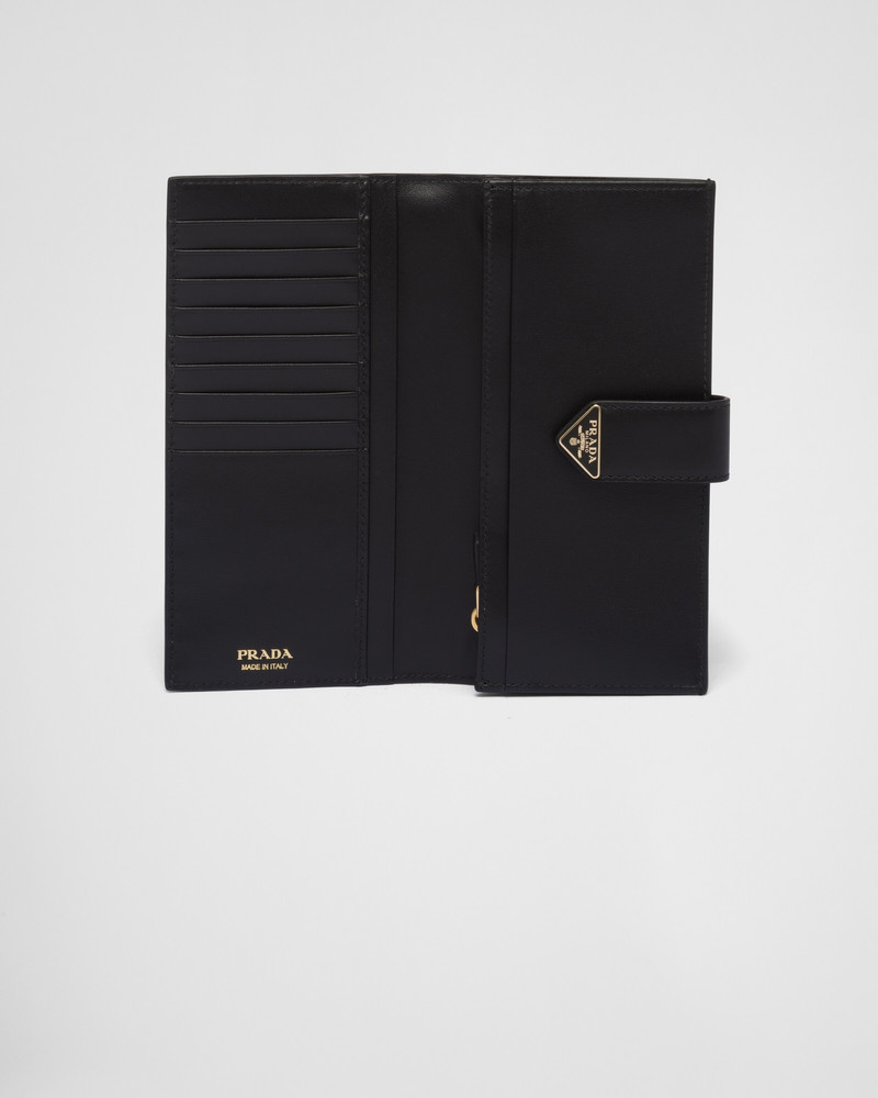Prada Large Saffiano and smooth leather wallet outlook
