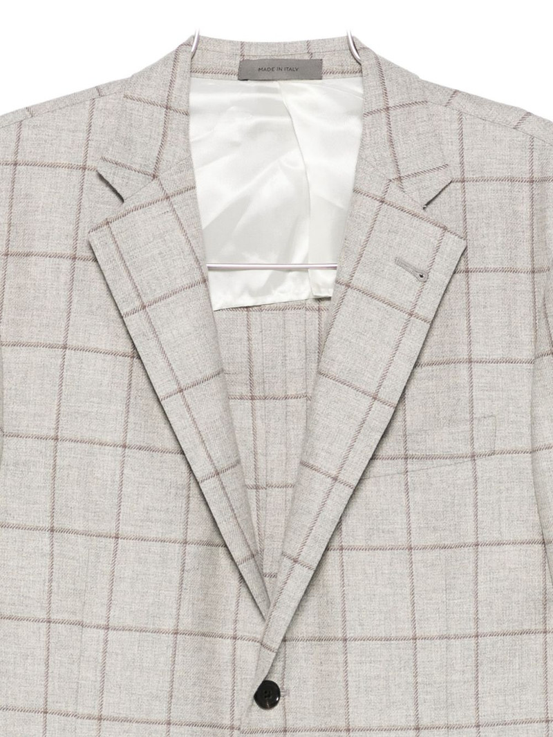 checked single-breasted jacket 3