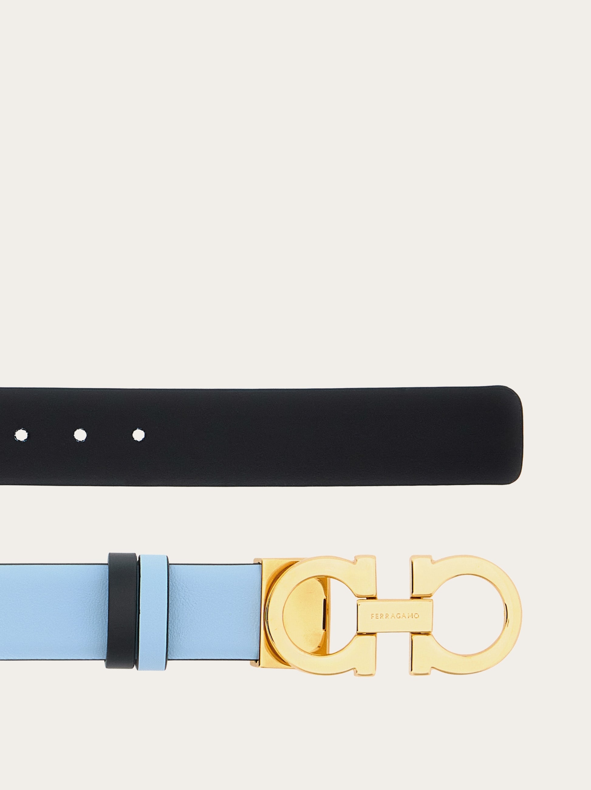 Reversible and adjustable Gancini belt - 2