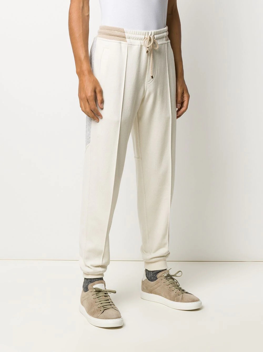 colour block track pants - 3