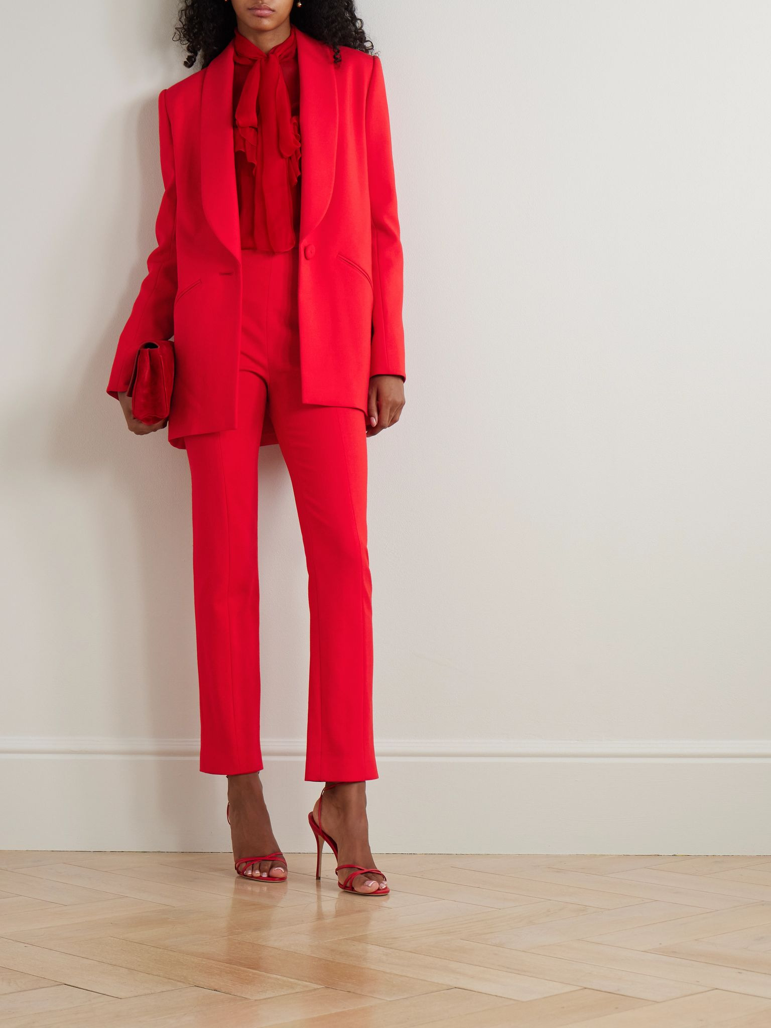 Wool-blend blazer Red - 2