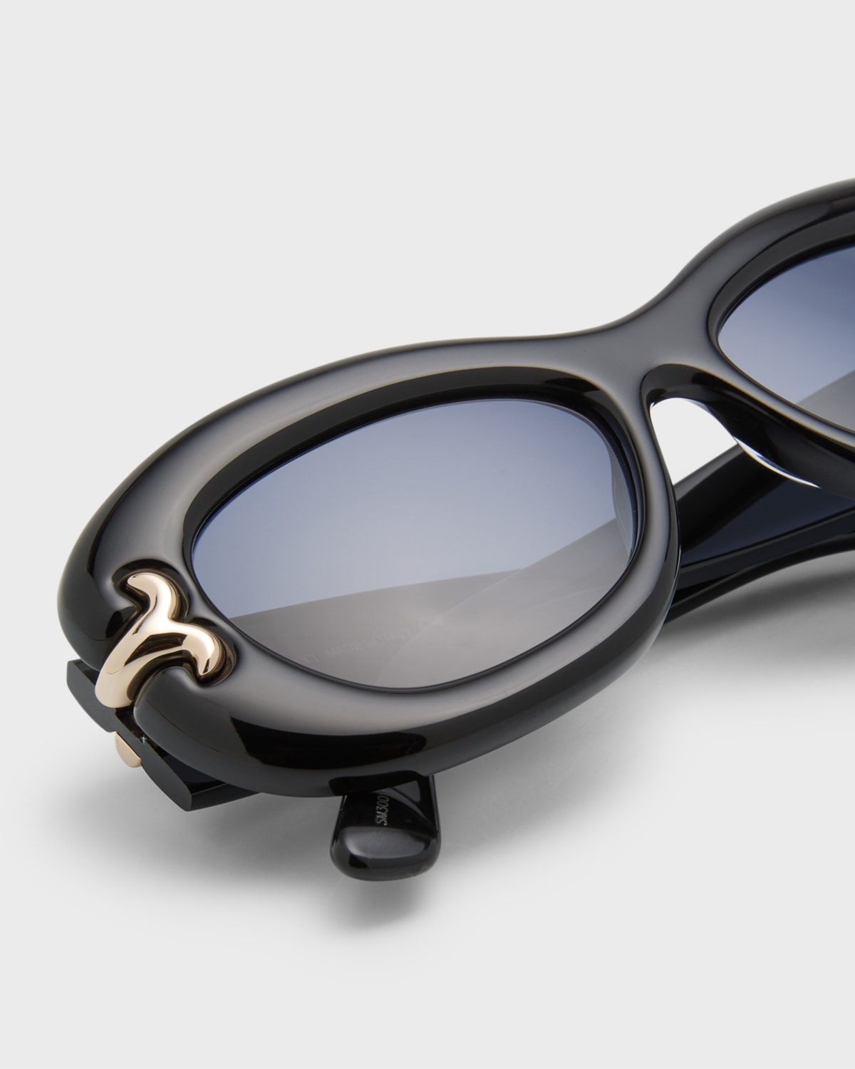 Filigree Acetate Round Sunglasses - 4