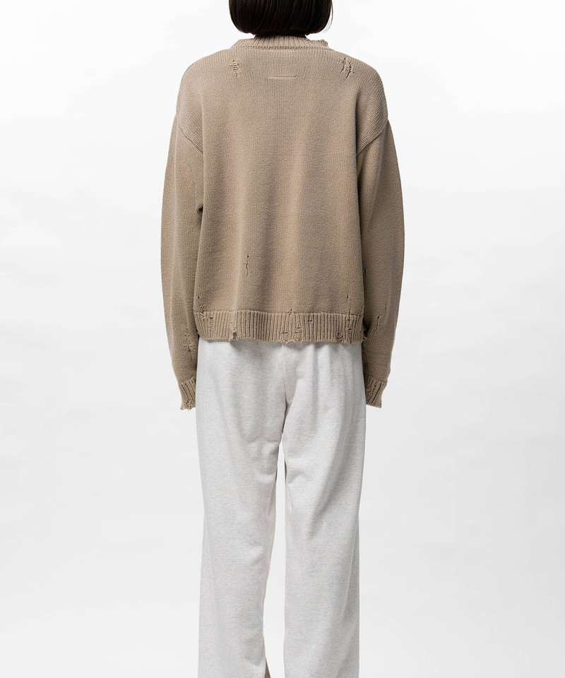 Orange Jacquard Knit Sweater 12