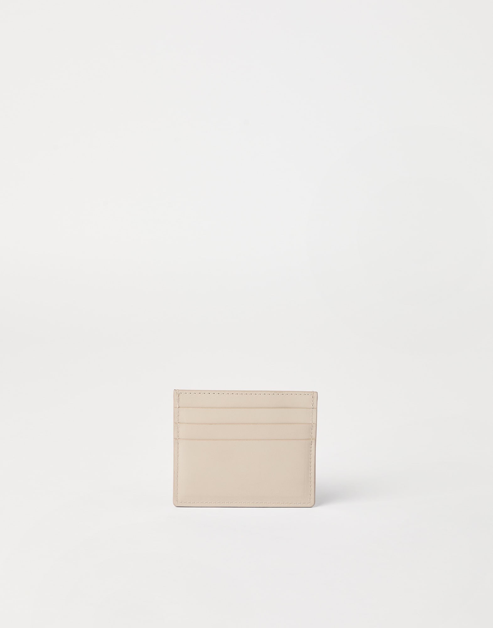 Grained calfskin card case - 2