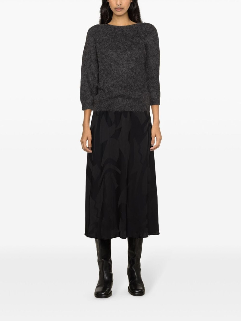ba&sh Banessa high-waisted midi skirt outlook